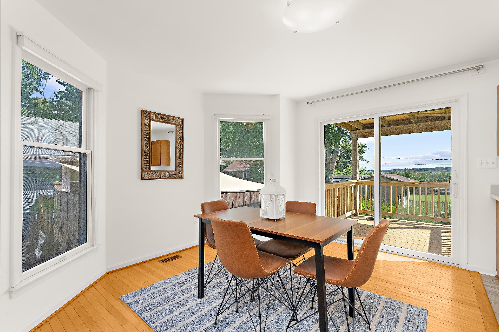 Dining room with Herring Bay water view